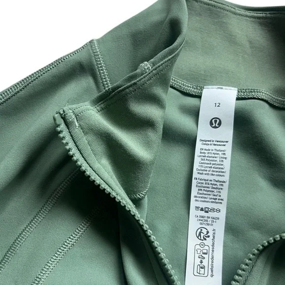 Lululemon Define Jacket Nulu in Desert Green Size 12 - Picture 11 of 13